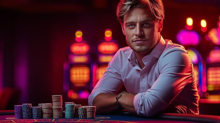 Antarmuka aplikasi mobile jonitogel 125 menampilkan meja blackjack dealer langsung dan menu sportsbook pada layar Android